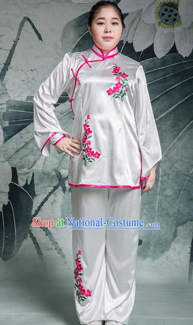 Chinese Asian Mandarin Kung Fu Martial Arts Practice and Competition Costume Wing Chun Apparel Taiji Tai Chi Uniform for Adults Children Men Women Boys Girls