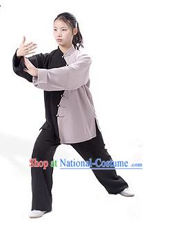 Chinese Traditional Kung Fu Martial Arts Practice and Competition Costume Wing Chun Apparel Taiji Tai Chi Uniform for Adults Children Women Girls