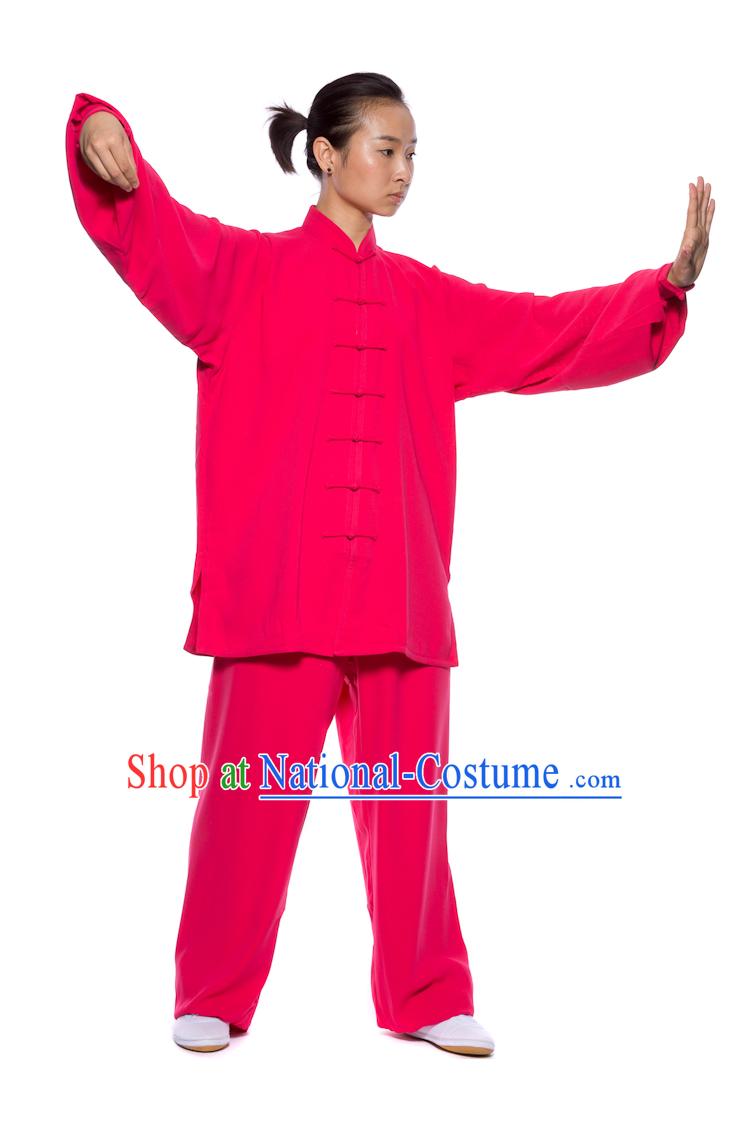 Chinese Traditional Kung Fu Martial Arts Practice and Competition Costume Wing Chun Apparel Taiji Tai Chi Uniform for Adults Children Women Girls