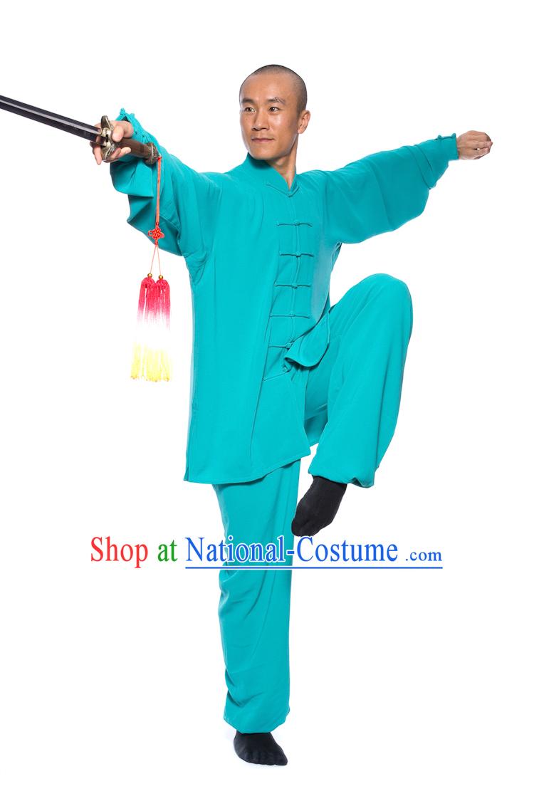 Chinese Traditional Kung Fu Martial Arts Practice and Competition Costume Wing Chun Apparel Taiji Tai Chi Uniform for Adults Children Men Women Boys Girls