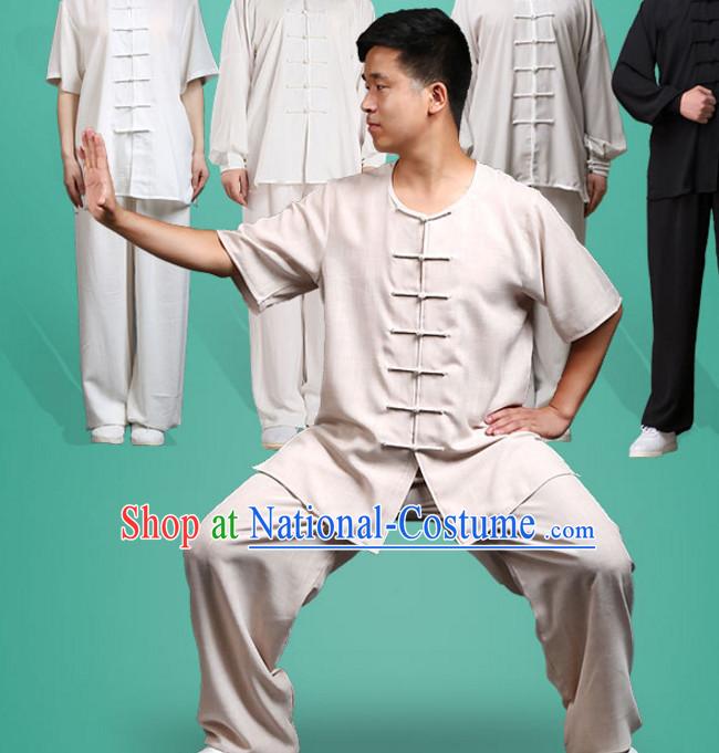 Chinese Asian Mandarin Kung Fu Martial Arts Practice and Competition Costume Wing Chun Apparel Taiji Tai Chi Uniform for Adults Children Men Women Boys Girls