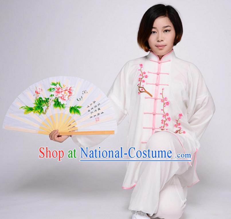 Chinese Asian Mandarin Kung Fu Martial Arts Practice and Competition Costume Wing Chun Apparel Taiji Tai Chi Uniform for Adults Children Men Women Boys Girls