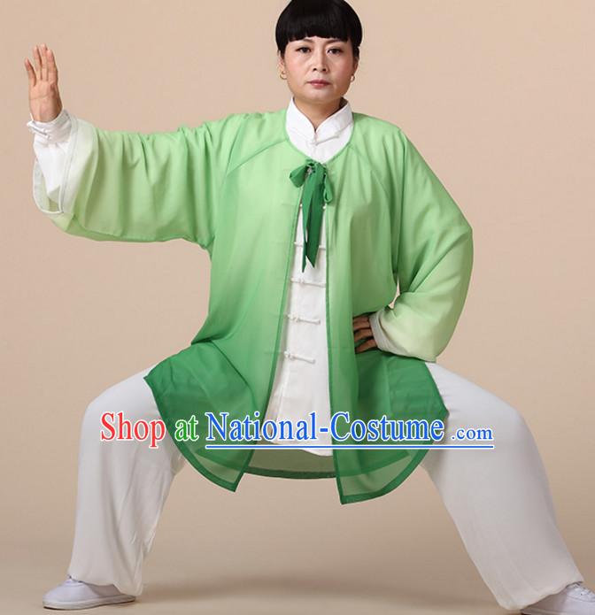 Chinese Asian Mandarin Kung Fu Martial Arts Practice and Competition Costume Wing Chun Apparel Taiji Tai Chi Uniform for Adults Children Men Women Boys Girls