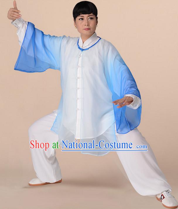 Chinese Asian Mandarin Kung Fu Martial Arts Practice and Competition Costume Wing Chun Apparel Taiji Tai Chi Uniform for Adults Children Men Women Boys Girls