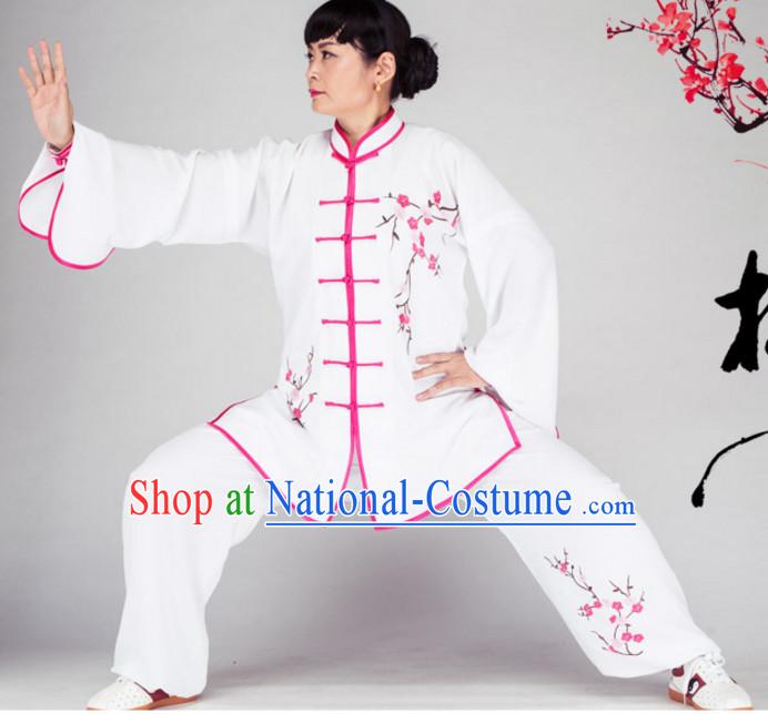 Chinese Asian Mandarin Kung Fu Martial Arts Practice and Competition Costume Wing Chun Apparel Taiji Tai Chi Uniform for Adults Children Men Women Boys Girls