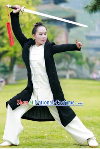 Top Wudang Tai Ji Master Taoist Uniform Taiji Tai Chi Uniforms for Adults Children Men Women Boys Girls