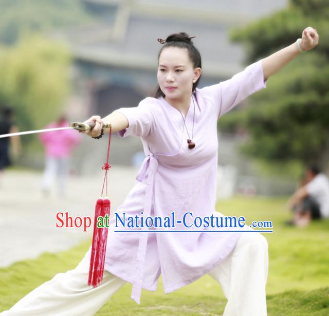 Top Wudang Tai Ji Master Taoist Uniform Taiji Tai Chi Uniforms for Adults Children Men Women Boys Girls