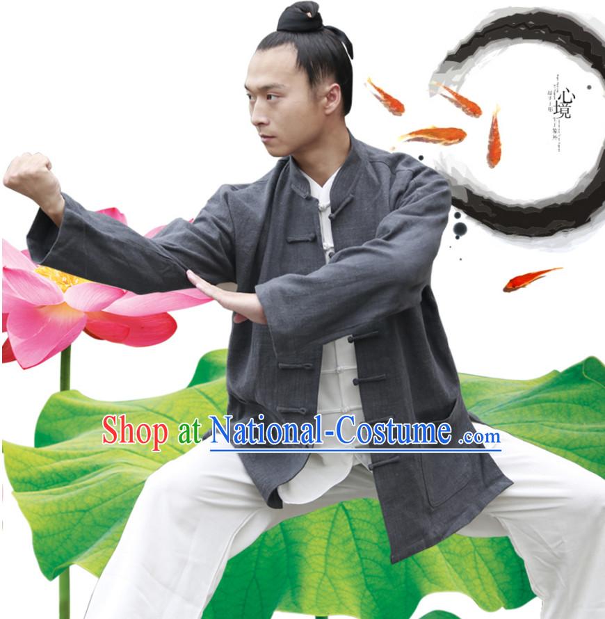 Top Wudang Tai Ji Master Taoist Uniform Taiji Tai Chi Uniforms for Adults Children Men Women Boys Girls