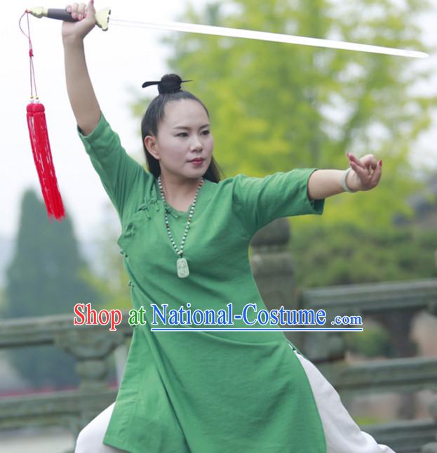 Top Wudang Tai Ji Master Taoist Uniform Taiji Tai Chi Uniforms for Adults Children Men Women Boys Girls