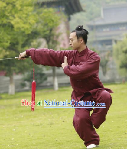 Top Wudang Tai Ji Master Taoist Uniform Taiji Tai Chi Uniforms for Adults Children Men Women Boys Girls