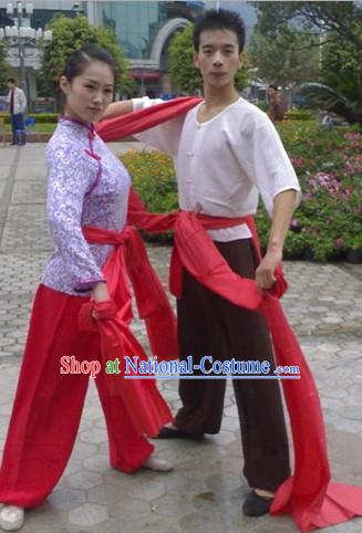 Chinese Classical Drum Player Costumes for Men and Women