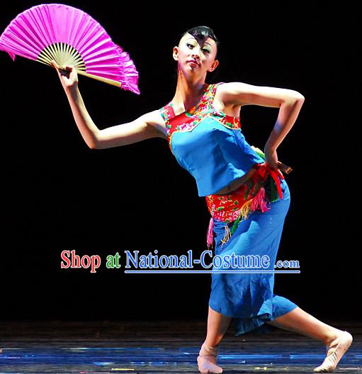 Chinese Folk Dance Costumes for Women or Kids