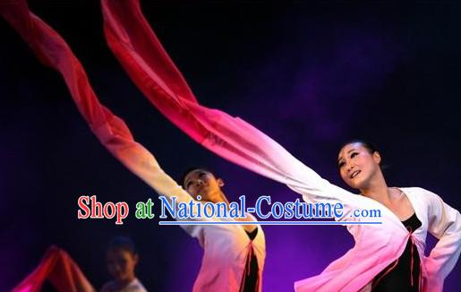 Professional Chinese Classical Water Sleeve Dance Costumes for Women Adults Kids