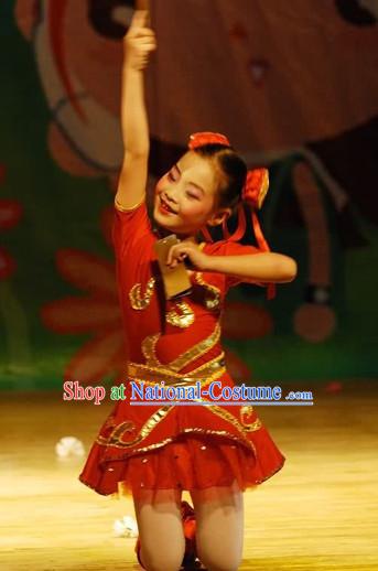 Professional Chinese New Year Dance Costume for Women Girls Adults Kids