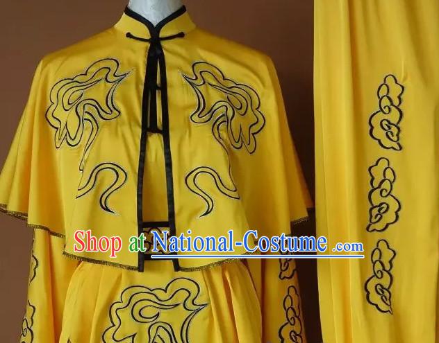 Embroidered Yellow Monkey Fist Houquan Competition Uniform Outfits