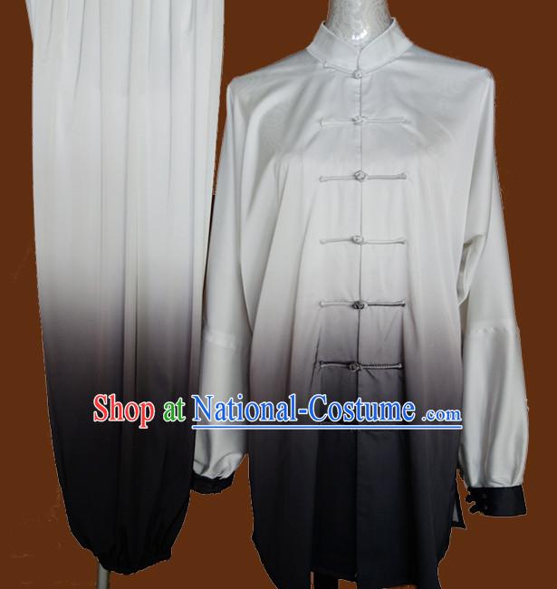 Color Change Top Mandarin Tai Chi Taiji Kung Fu Martial Arts Competition Uniform Dresses Suits Outfits for Adults