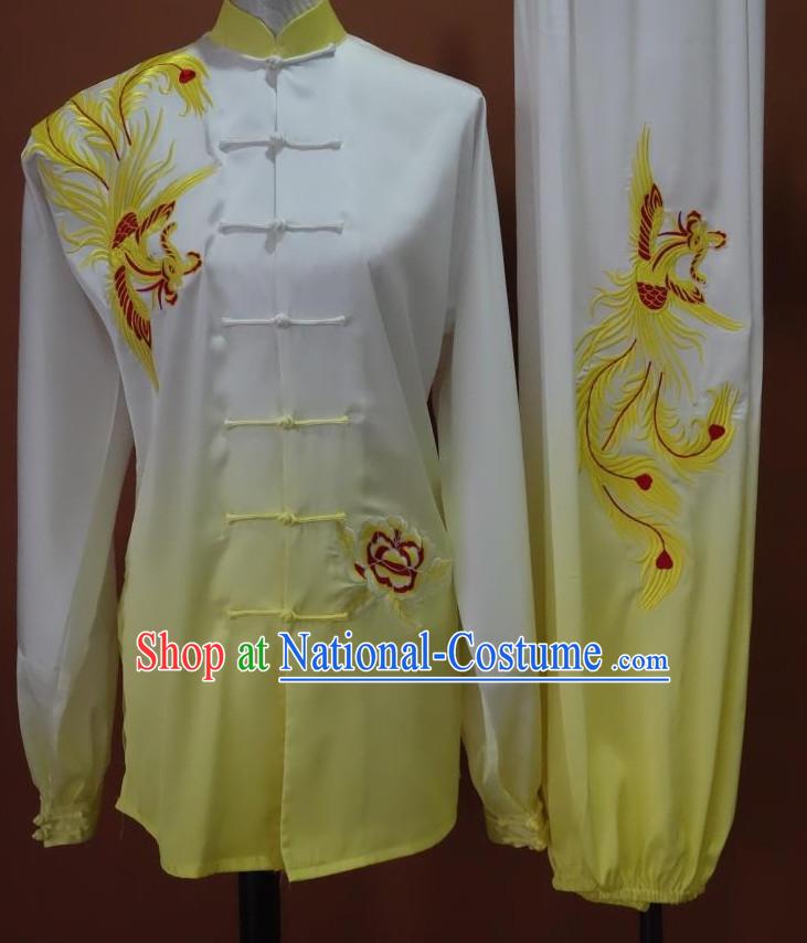 Top Mandarin Tai Chi Taiji Kung Fu Martial Arts Competition Uniforms Dresses Suits Outfits for Adults