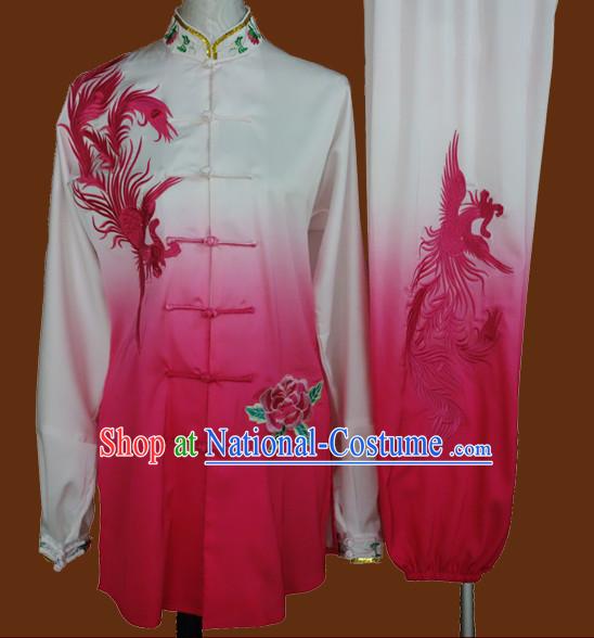 Top Mandarin Tai Chi Taiji Kung Fu Martial Arts Competition Uniforms Dresses Suits Outfits for Adults