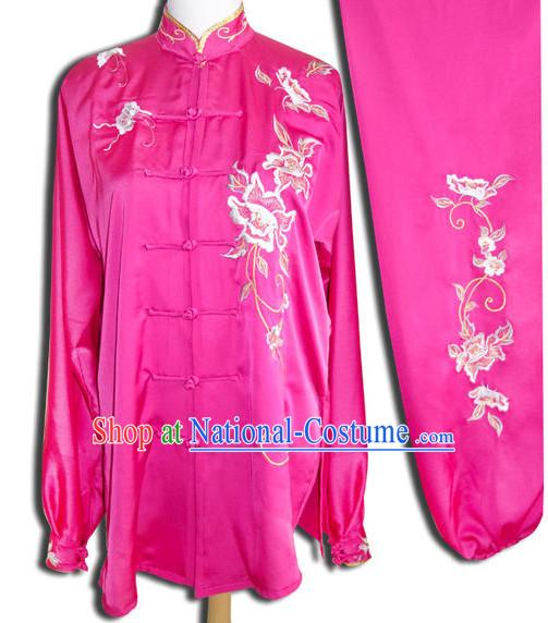 Top Tai Chi Taiji Kung Fu Gongfu Martial Arts Wu Shu Wushu Championship Competition Uniforms Clothes Dresses Suits Outfits for Adults and Kids