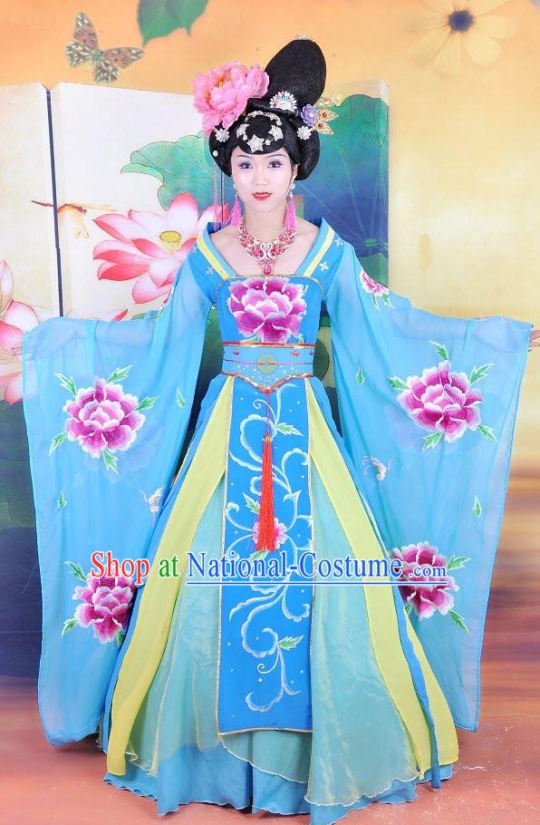 Ancient Chinese Empress Dress Costumes and Hair Jewelry Complete Set for Women Girls Adults KIds