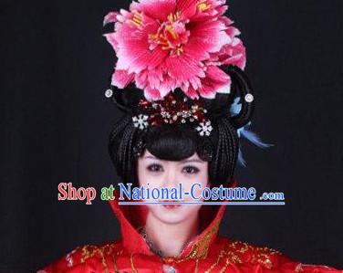 Traditional Chinese Empress Wigs and Hair Jewelry