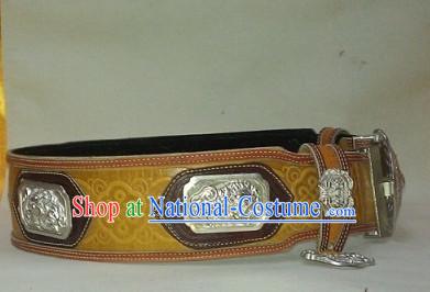 Traditional Chinese Mongolian Feather Belt for Adults Kids