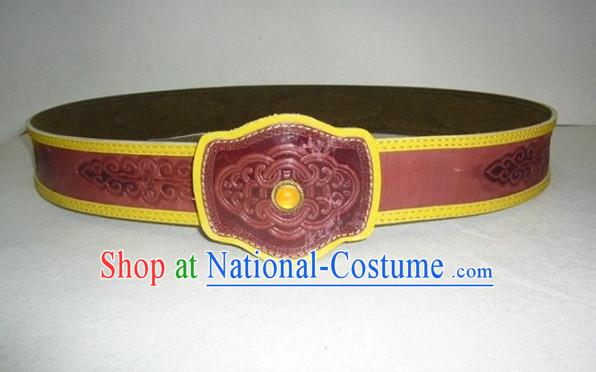 Traditional Chinese Mongolian Feather Belt for Adults Kids