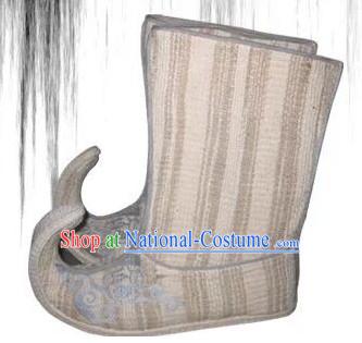 Ancient Chinese Film Handmade Boots for Men Boys Adults Children