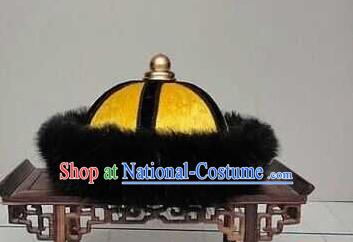 Handmade Ancient Traditional Chinese Emperor Hat Oriental Hats China Fashion for Men Boys