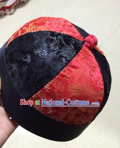 Traditional Chinese Black Hat for Men