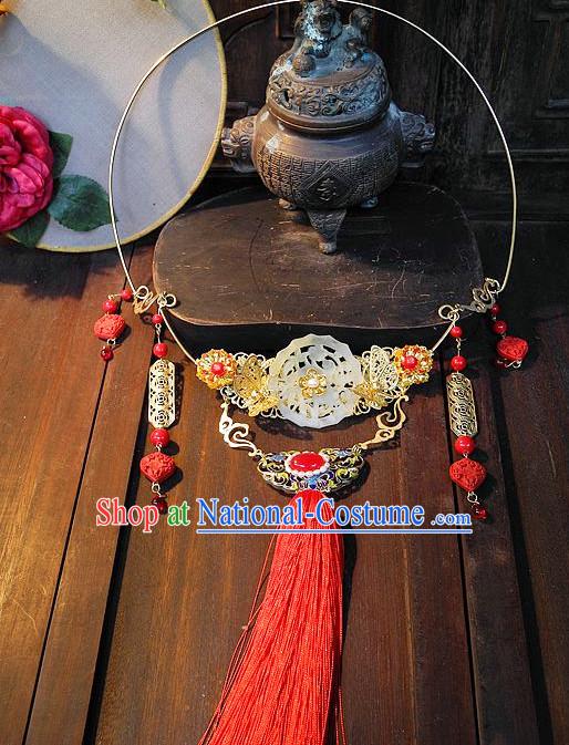 Handmade Ancient Chinese Imperial Royal Empress Princess Empress Necklace