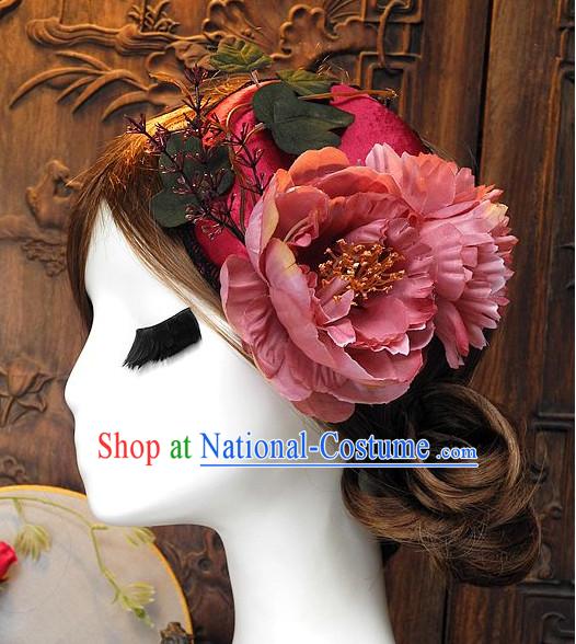 Top Imperial Royal Handmade Flower Decoration Hat for Ladies