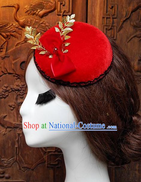 Top Handmade Flower Decoration Hat Dress Hat for Ladies