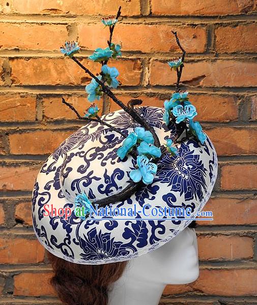 Top Handmade Flower Decoration Hat Dress Hat for Ladies