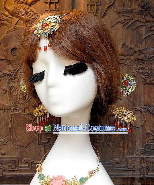 Ancient Chinese Empress Princess Queen Hair Style Accessories Hair Sticks Clips Hair Pin Hair Pieces Combs Ancient Chinese Chopsticks Asian Wedding Bridal Hair Ornaments Crown