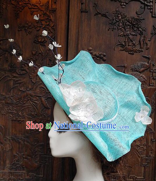 Top Handmade Flower Decoration Hat Dress Hat for Ladies