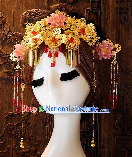 Ancient Chinese Empress Princess Queen Hair Style Accessories Hair Sticks Clips Hair Pin Hair Pieces Combs Ancient Chinese Chopsticks Asian Wedding Bridal Hair Ornaments Crown