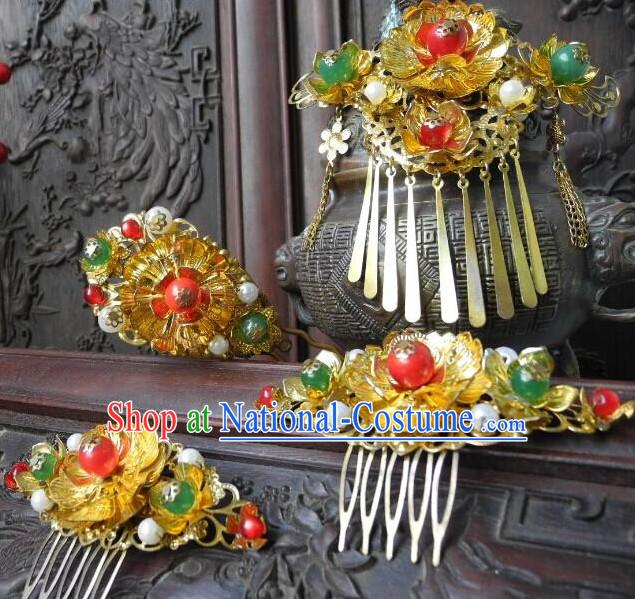 Ancient Chinese Empress Princess Queen Hair Style Accessories Hair Sticks Clips Hair Pin Hair Pieces Combs Ancient Chinese Chopsticks Asian Wedding Bridal Hair Ornaments Crown