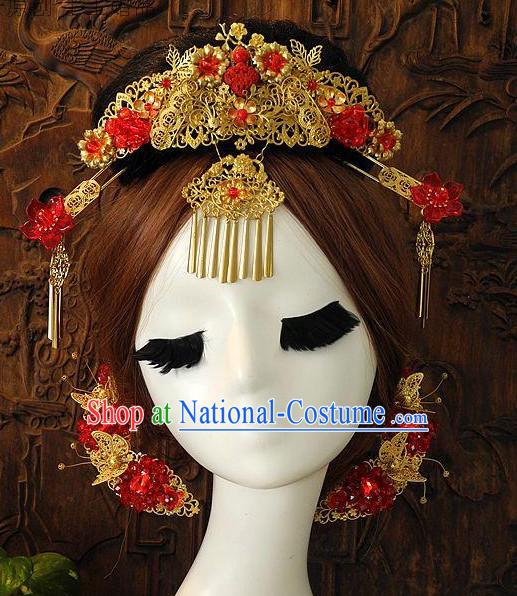 Ancient Chinese Empress Princess Queen Hair Style Accessories Hair Sticks Clips Hair Pin Hair Pieces Combs Ancient Chinese Chopsticks Asian Wedding Bridal Hair Ornaments Crown