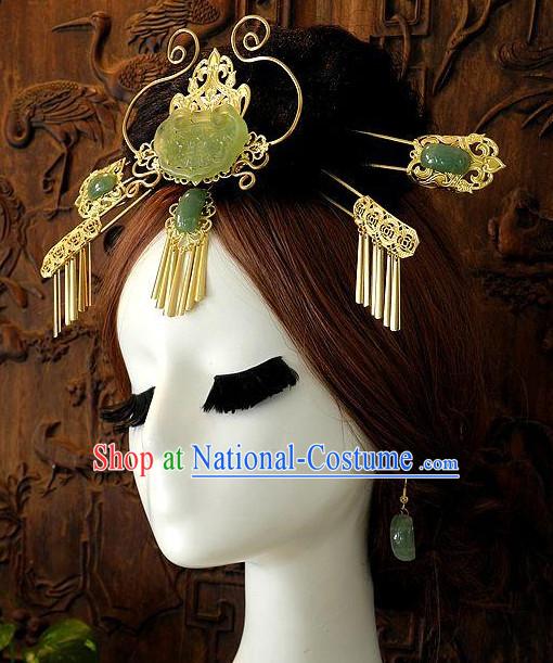 Ancient Chinese Empress Princess Queen Hair Style Accessories Hair Sticks Clips Hair Pin Hair Pieces Combs Ancient Chinese Chopsticks Asian Wedding Bridal Hair Ornaments Crown