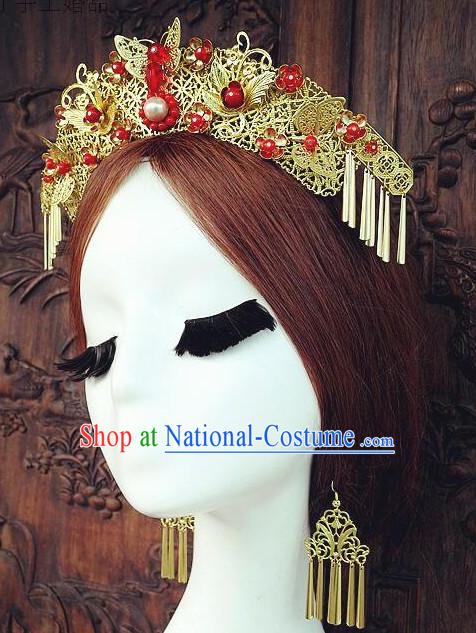 Ancient Chinese Empress Princess Queen Hair Style Accessories Hair Sticks Clips Hair Pin Hair Pieces Combs Ancient Chinese Chopsticks Asian Wedding Bridal Hair Ornaments Crown