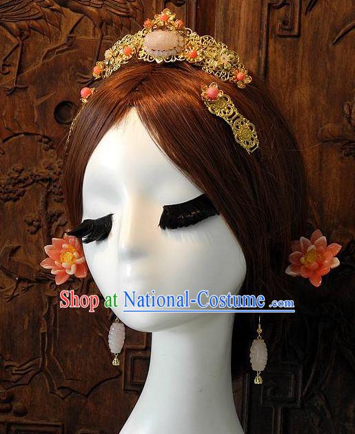 Ancient Chinese Empress Princess Queen Hair Style Accessories Hair Sticks Clips Hair Pin Hair Pieces Combs Ancient Chinese Chopsticks Asian Wedding Bridal Hair Ornaments Crown