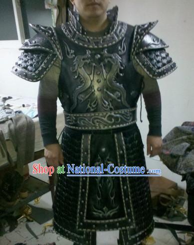 Chinese General Fighter Knight Ancient Armor Costumes Complete Set for Men