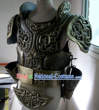 Chinese General Fighter Knight Ancient Armor Costumes Complete Set for Men