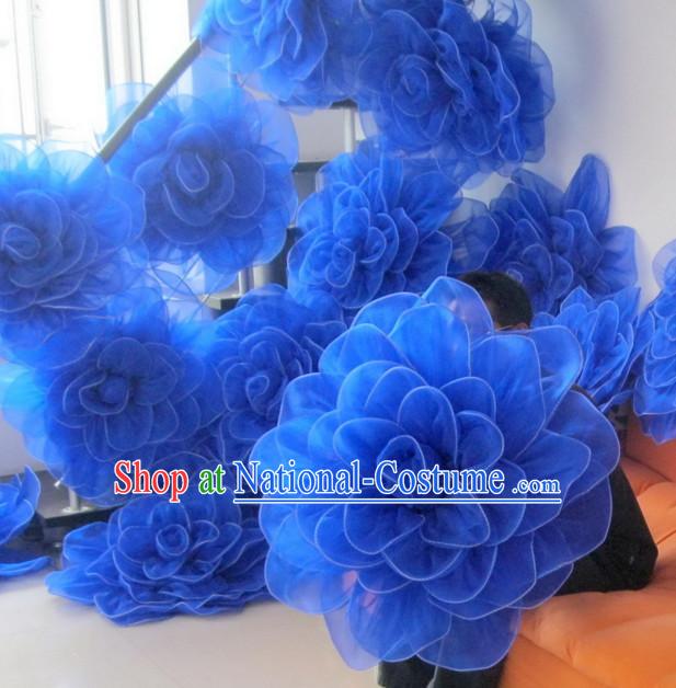 Blue Rose Flower Dance Props Props for Dance Dancing Props for Sale for Kids Dance Stage Props Dance Cane Props Umbrella Children Adults