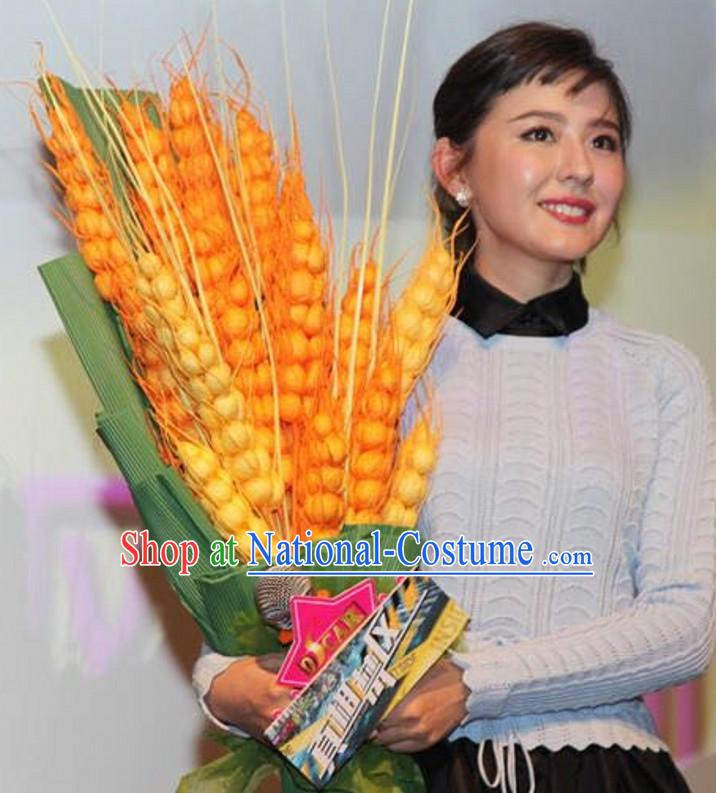 Wheat Ear Flower Dance Props Props for Dance Dancing Props for Sale for Kids Dance Stage Props Dance Cane Props Umbrella Children Adults