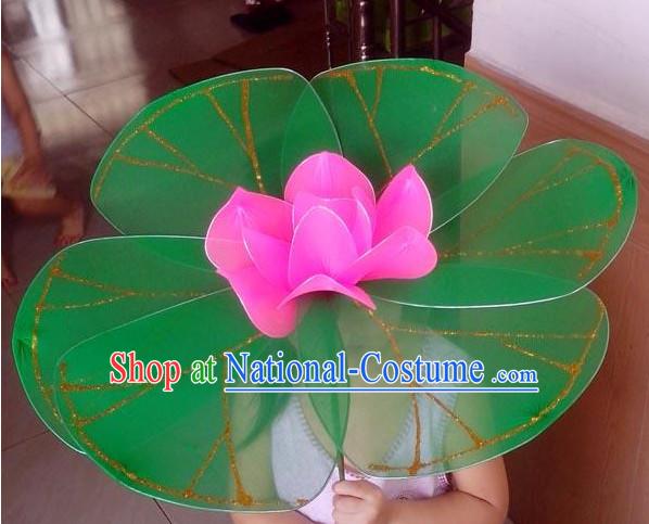 Handmade Lotus Flower Dance Props Props for Dance Dancing Props for Sale for Kids Dance Stage Props Dance Cane Props Umbrella Children Adults