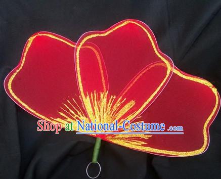 0.6 Meter Red Flower Dance Props Props for Dance Dancing Props for Sale for Kids Dance Stage Props Dance Cane Props Umbrella Children Adults