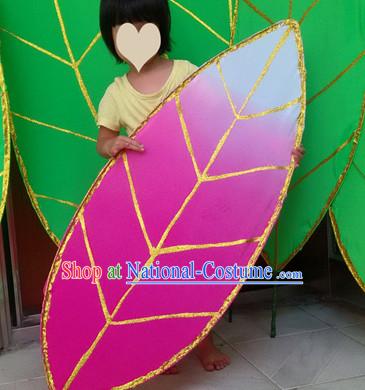 Handmade Big Lotus Leaf Dance Props Props for Dance Dancing Props for Sale for Kids Dance Stage Props Dance Cane Props Umbrella Children Adults