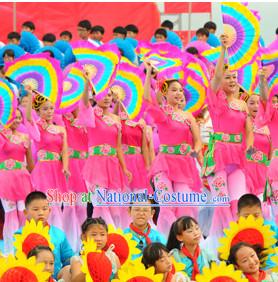 Traditional Chinese Colorful Dance Fan